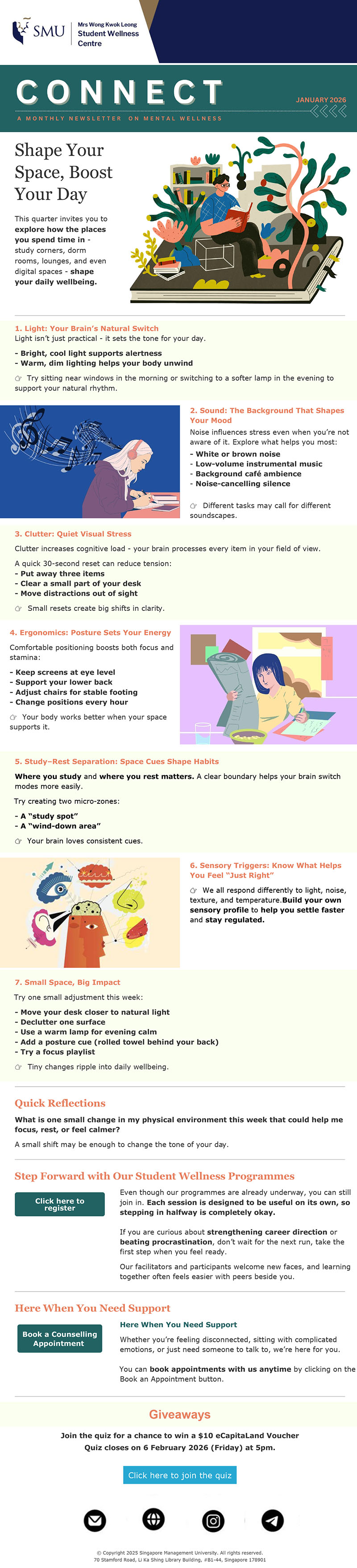 CONNECT January Issue: Shape Your Space, Boost Your Day