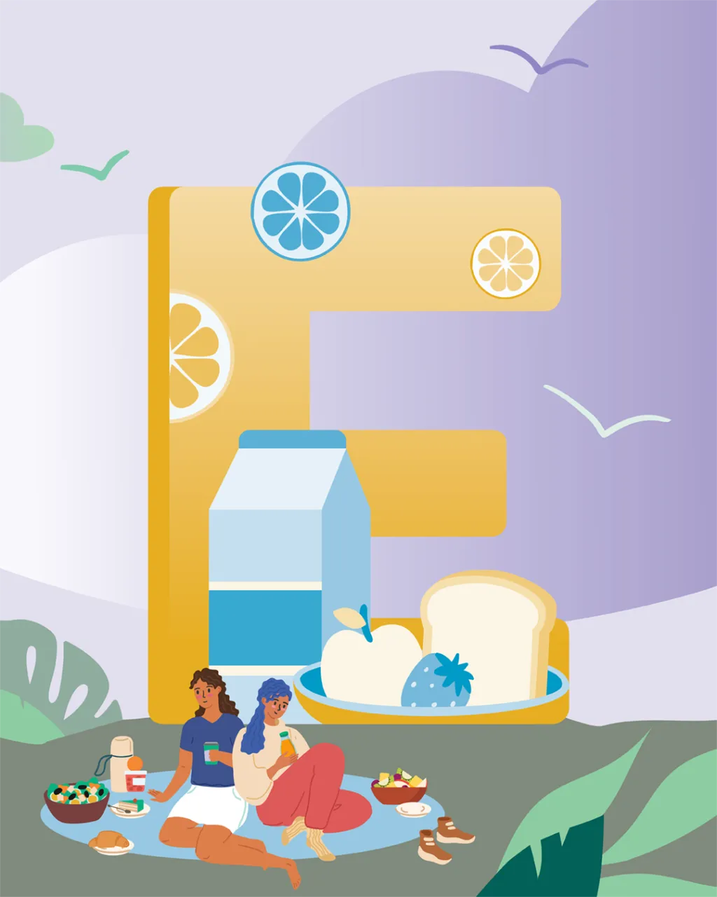 E for EAT WELL